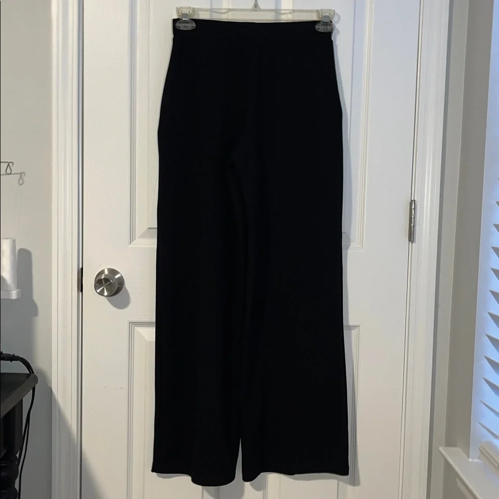 Saint + Sofia Luxurious Black Palazzo Pants Size 6